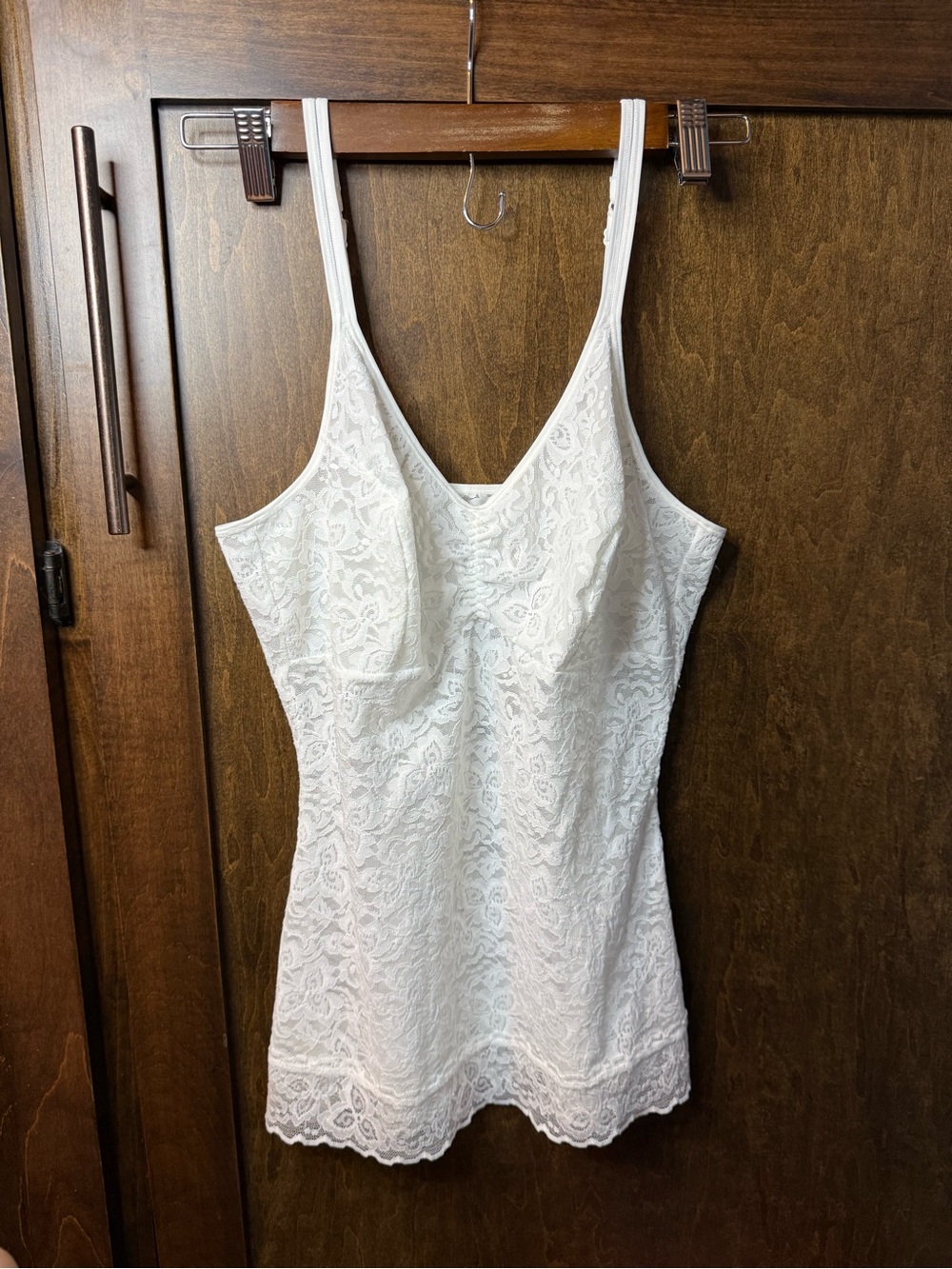 Bali White Lace Camisole size large